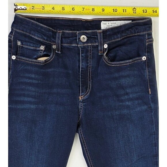 Rag Bone Size 27X27 Womens Cate Mid Rise Ankle Skinny Carmen Blue Denim Jeans - Picture 3 of 13